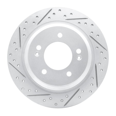 Dynamic Friction Co DFC Geoperformance Rotor - Drilled and Slotted 830-21014L