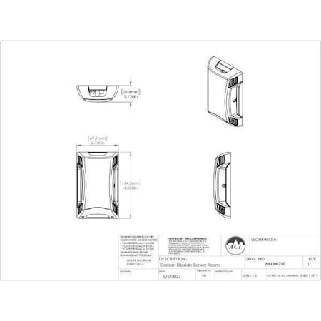 Aci CO2 Sensor W/SP & OR A/CO2-R2SO-CP-A04-G5
