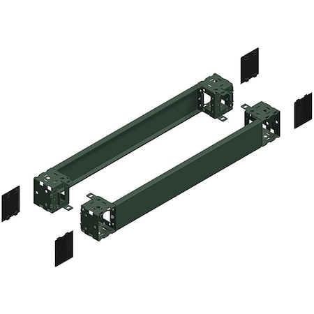 Schneider Electric Front & rear plinth, PanelSeT SFN, Spacial SF, Spacial SM, for electrical enclosure W600mm, plinth H100mm NSYSPF6100
