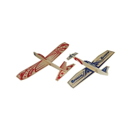 Paul Guillow Super Hero Glider Plane Natural Balsa Wood, 12PK 9462771