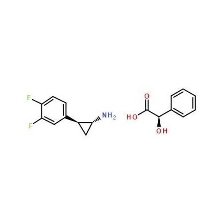Ak Scientific trans-(1R, 2S)-2-(3, 4-Difluorophenyl)cyclopropanaminium (2R)-2-hydroxy-2-phenylethanoate (25g), CAS Z3448-25g