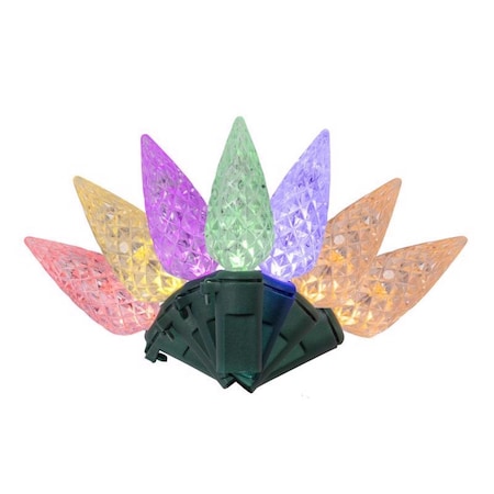 Celebrations Classic LED C6 Multicolored/Warm White 50 ct String Christmas Lights 16 ft. 02-01001A