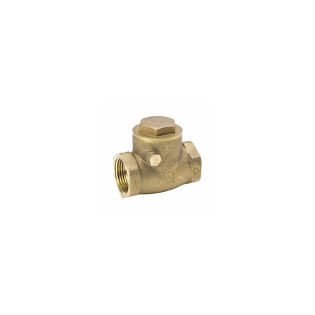 B&K ProLine Series Check Valve, 1/2 in, IPS, 200 psi Pressure, Brass Body 240-2-12