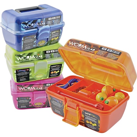 Southbend Worm Gear 7-Compartment Tackle Box with Tackle WG-TB88