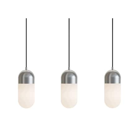 Afx Irvine 3-Light Linear Pendant, 120V, 45W, 5 CCT, Satin Nickel IRVP05LAJUDSNLNR3