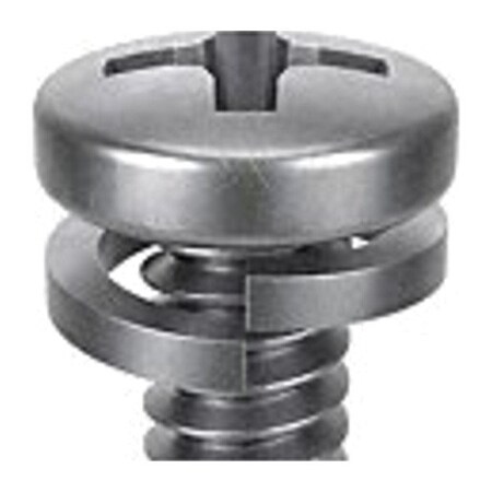 M3-0.50 x 5 mm Phillips Pan Machine Screw, Passivated 18-8 Stainless Steel, 10 PK