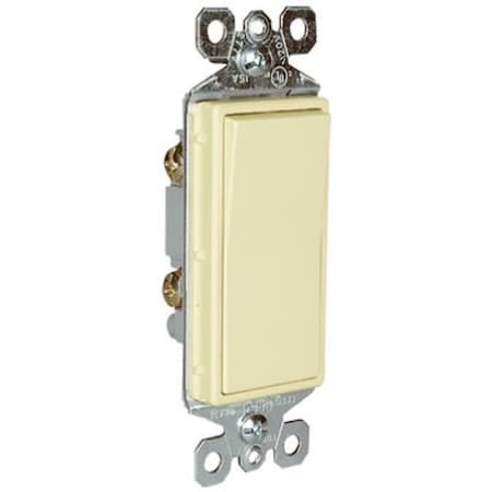 Legrand radiant Paddle Switch, 15 A, 120/277 VAC, Push Wire, Side Wire Terminal, Ivory TM870ICC10