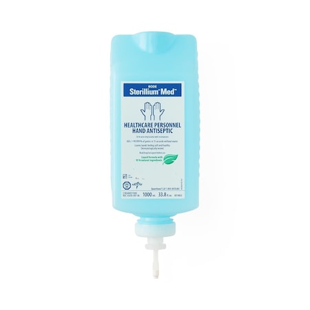 Medline Sterillium Med Liquid Hand Sanitizer, 85% w/w Ethyl Alcohol, 1000 mL Refill, 8/Case, 8PK STRLMMED1000