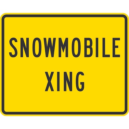 Lyle Snowmobile Xing, 30x24, Diamond Grade, Yellow G-14762-DG_30x24