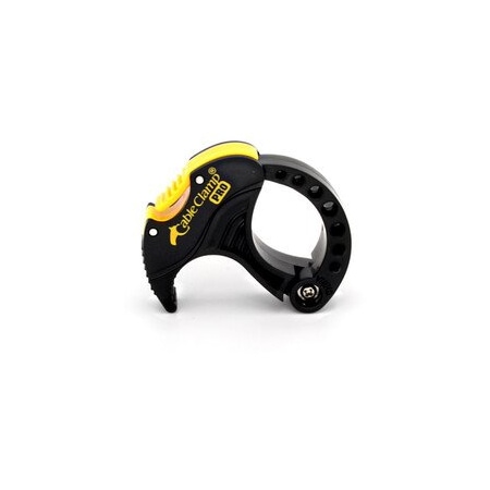 Cable Wholesale Cable Clamp, Polycarbonate/ABS, 1 in Bundle Dia., Black, Yellow, 15 PK 30CA-52815