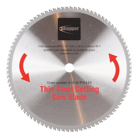 Fein 14", 90-Teeth Cutoff Saw Blade, Thin Steel 63502014630