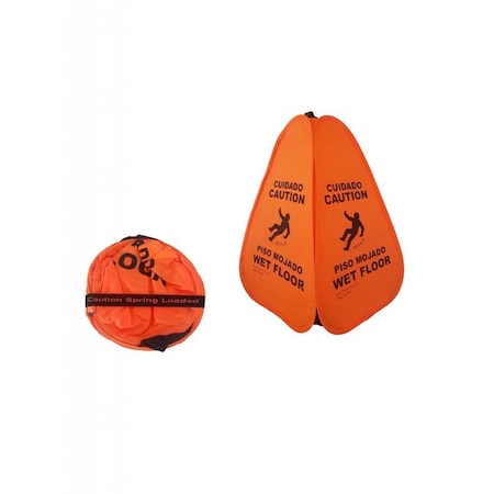 Hd Safety Store Nylon Wet Floor cone 4 sided Bi 20", PK2, PC20-WF-ORANGE PC20-WF-ORANGE