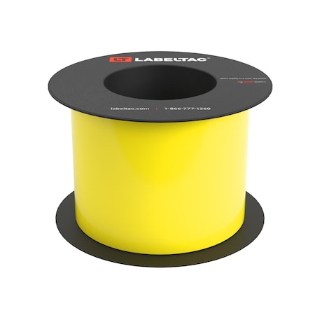 Labeltac Label Supply 4in x 75ft, Hi-Vis Yellow LT419-C