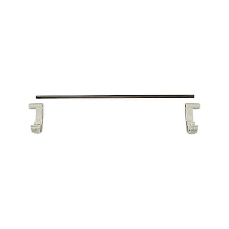 Cambro Shelf Rail Kit, 14 in L, 2 in H, Soft Gray EWSR14E151