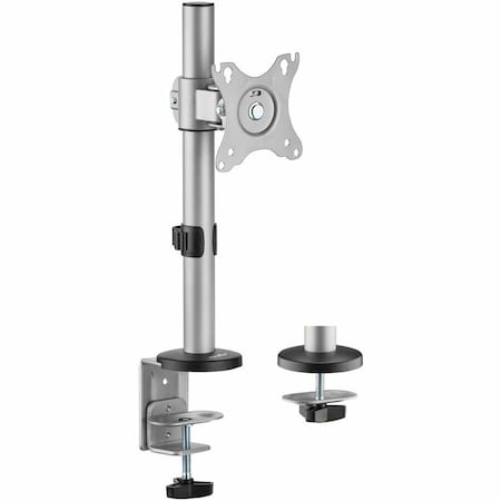 Rocstor ERGOREACH EP12 PREMIUM SINGLE ALUMINUM MONITOR MOUNT, C-CLAMP & GROMMET -SUPPORT Y10N018-S1