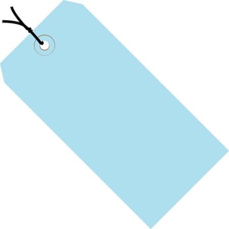Partners Brand Shipping Tags, Pre-Strung, 13 Pt., 4 3/4" x 2 3/8", Light Blue, PK1000 G11052B