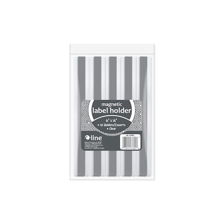 C-Line Products Label Holder, PVC, 5 in H 87805