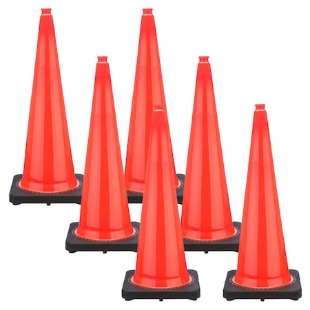 Mr. Chain 36" Traffic Orange Traffic Cone (6-Pack) 98013-6