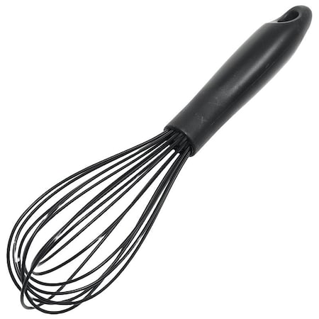 Chef Craft Premium Series Wire Whisk, 10-1/2 in OAL, Silicone, Black, Plastic Handle 13672