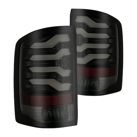 Alpharex Usa Jet Black Pro-Series LED Tail Lights for 2014-2018 GMC Sierra 1500 630010