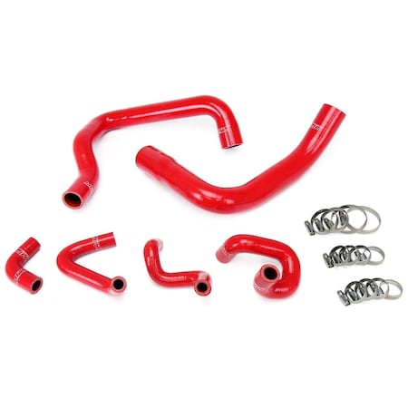 Hps Performance High Temp Reinforced Silicone Radiator and Heater Coolant Hose Kit, Red,  57-1010-RED