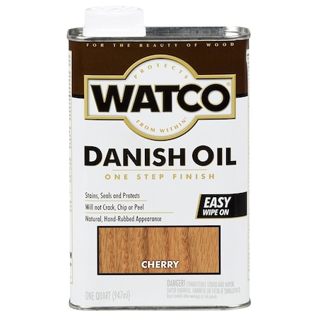 Watco Qt Cherry Danish Oil Finish 65241