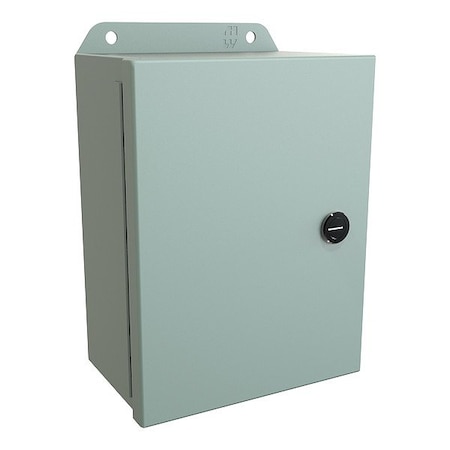 Hammond Latches Electrical Enclosure, 8 in H, 4 in D, 6 in W, 12, 13, 3R, 4, Steel EJ863