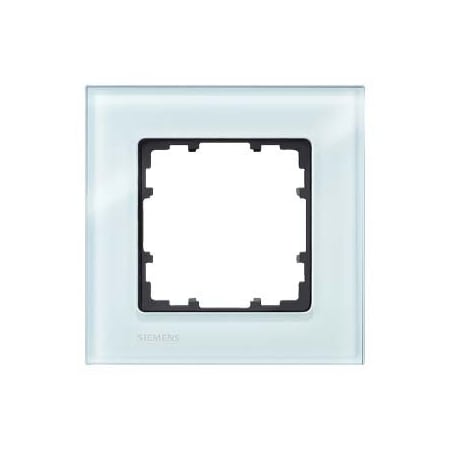 Siemens DELTA miro Frame 1-fold Authentic material glass crystal green without 5TG1201-0