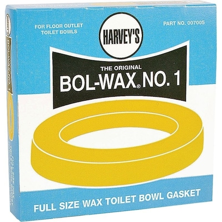 Harvey Wax Ring, 512 in Dia, Brown, For 3 in and 4 in Waste Lines 007005-48