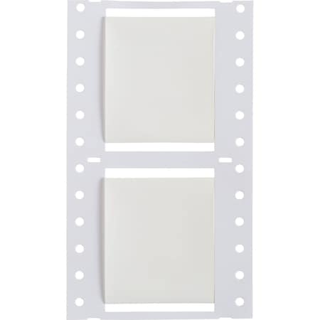 Brady PermaSleeve Heat Shrink Wire and Cable Labels 1-1/2 in.for 3 in. , 2 in. White Double-Sided 3PS-1500-2-WT-J