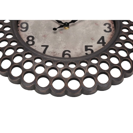 Monarch Specialties Clocks, 16'' Round, Wall Clock, Dark Green, Transitional I 9087