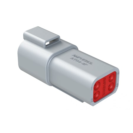 Amphenol AT 4C 16 AWG PIN REC A KEY AT04-4P