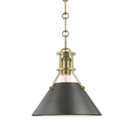 Hudson Valley Lighting Mark D. Sikes X Metal No. 2 1 Light Pendant 9.5 In. Aged/Antique Bronze MDS951-ADB