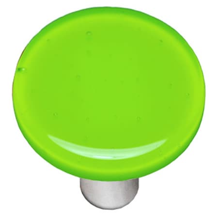 Towels Usa Opal Spring Green Round Glass Cabinet Knob - Aluminum Post TO2521973