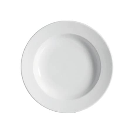 Cac Foodservice CAC China Clinton Square Pattern 11 Inch 22 oz White Round Pasta Bowls 12 Ct, 12PK RCN-110