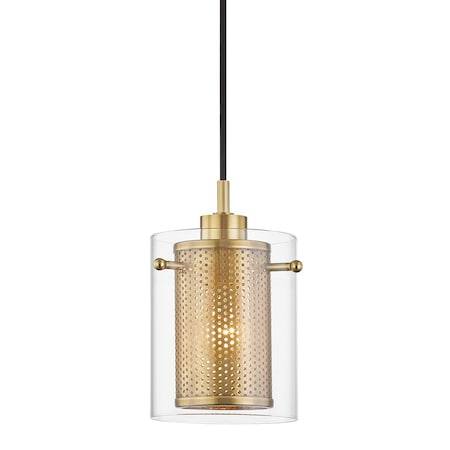 Mitzi Elanor 1 Light Pendant 29.75 In. Aged Brass H323701-AGB