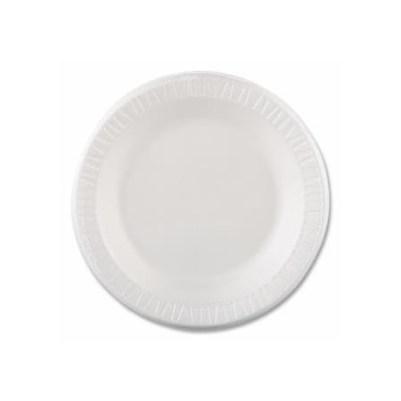 Dart Container Quiet Classic Laminated Foam Dinnerware, 10-1/4 in, White, 4PK 863-10PWQ