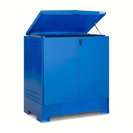 Denios Hazmat Stations for 2 Drums, Blue, Keyed K17-4500