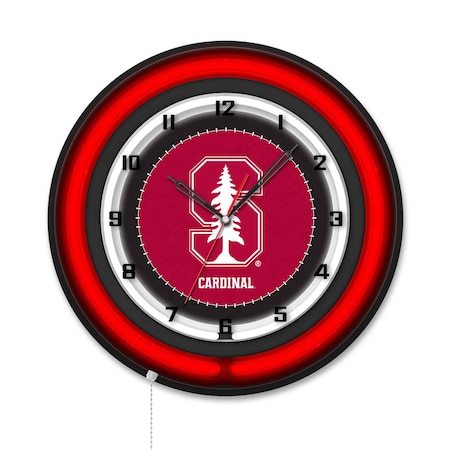 Holland Bar Stool Stanford University 19 Double Neon Wall Clock Clk19BK