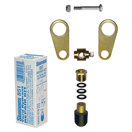 Simmons Simmons 851 Yard Hydrant Repair Kit, Brass/Stainless Steel, For 900 Series Yard Hydrant 851