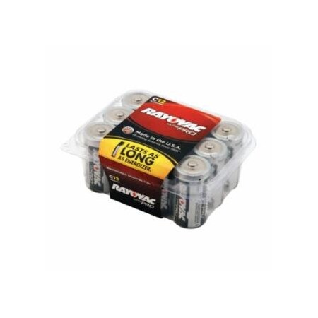 Rayovac Ultra Pro, C Batteries, Alkaline, 1.5 V, 12PK 620-ALC-12PPJ