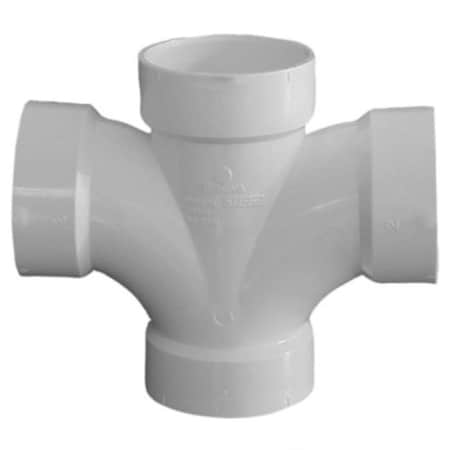 Charlotte Pipe And Foundry 1-1/2INDOUBLESANITARYTEE PVC004280600HA