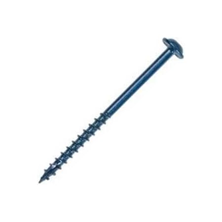 Kreg Blue-Kote Pocket-Hole Screw, No 8 Thread, 1-1/4 in L, Coarse Thread, Maxi-Loc Head, Square Drive, Steel SML-C125B-100