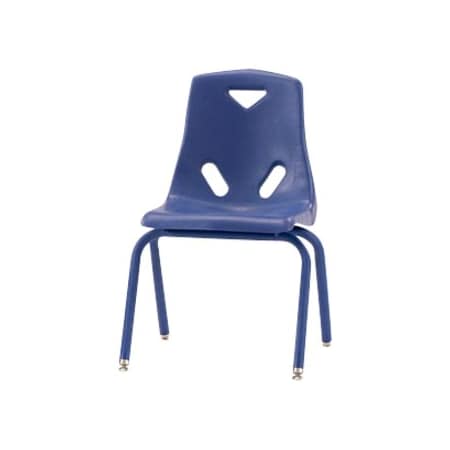 Jonti-Craft Berries Stacking Chairs with Powder-Coated Legs, 10 in. Ht, Set of 6, Blue 8120JC6003