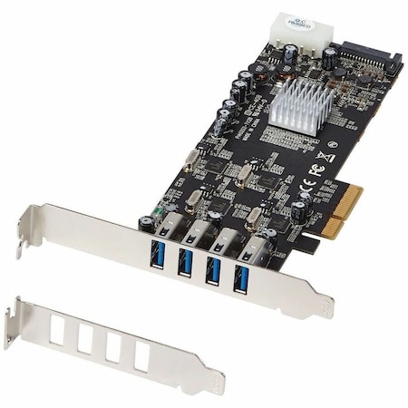 Startech.Com 4 Port PCIe USB 3.0 Card w/ 4 Channels PEXUSB3S44V