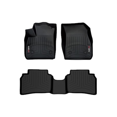 Weathertech Black, Front and Rear Floorliners 441660-1-2