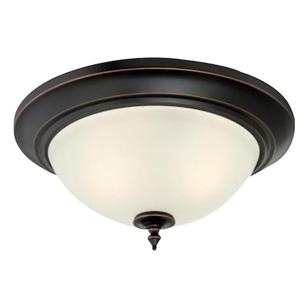 Westinghouse Harwell Series Flush-Mount Lighting, 120 V, 60 W, 2-Lamp, Incandescent, LED Lamp, Metal Fixture 6304800