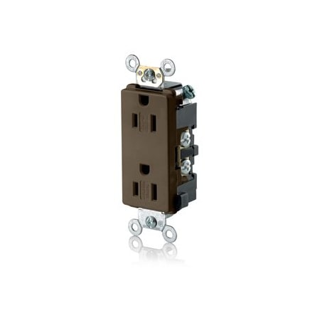 Leviton Commercial Grade Decora Receptacle, 15 Amp, 125 Volt TDR15