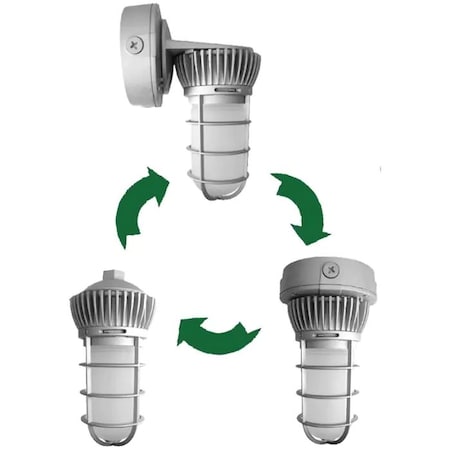 Westgate VTU-20W-50KLED UNIVERSAL VAPOR LIGHTS, (ALL MOUNTING OPTIONS IN ONE BOX) 120-277V, IP65 NEMA 3R VTU-20W-50K