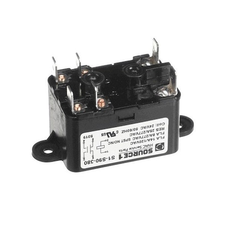 York RELAY, FAN, 24V COIL, 50-60HZ, SPST-NO/NC S1-S90-380